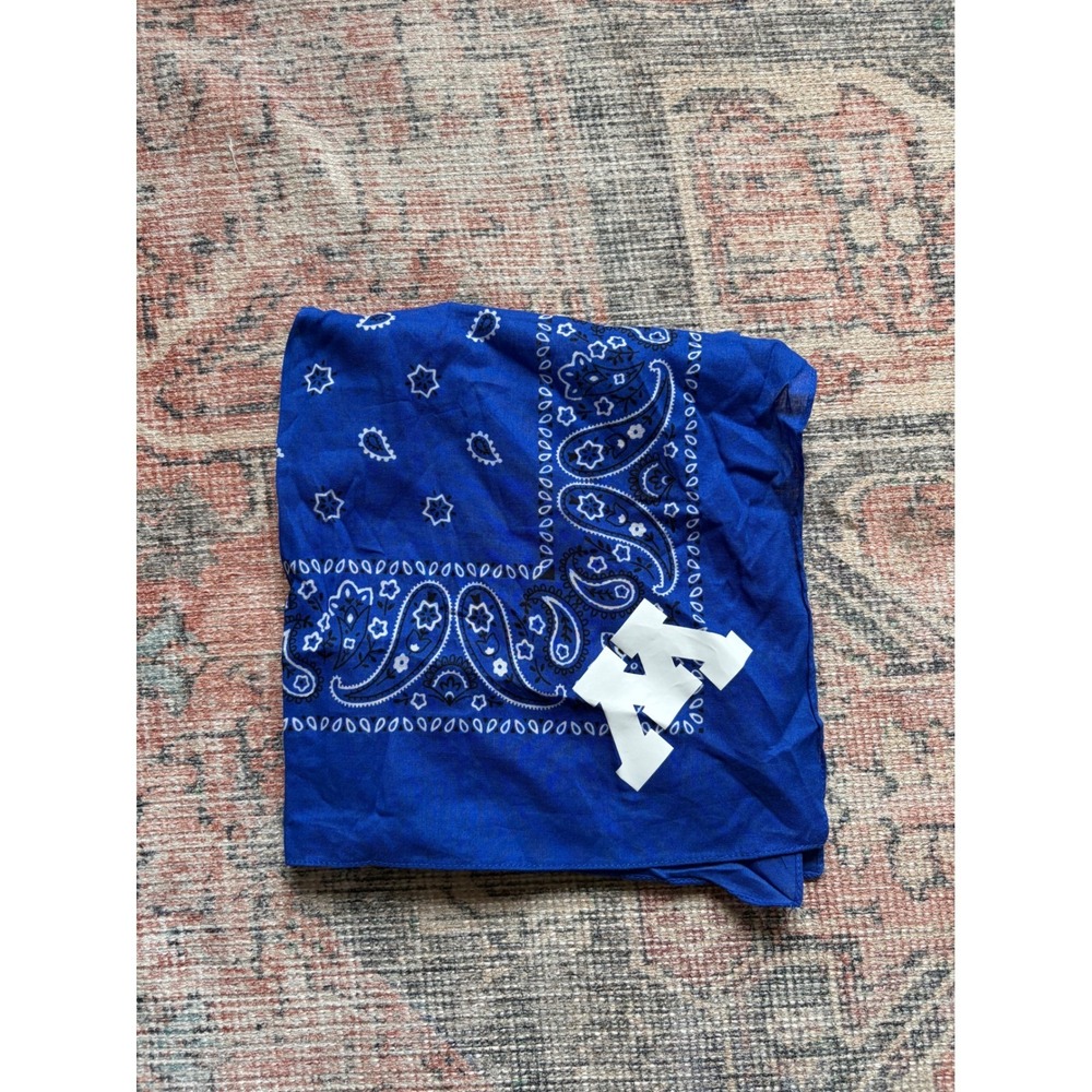University of Minnesota Logo Blue Paisley Bandana Headscarf Gophers